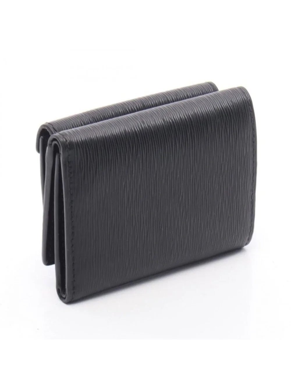 Prada Trifold Wallet Vitello Move Compact Black Leather